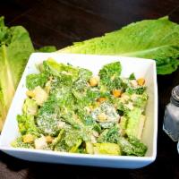 Caesar Salad · Lettuce, Parmesan cheese and croutons. Add chicken for an additional charge.