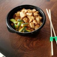 Kids Chicken Bowl · Grilled all natural chicken breast with a hint of lemon.

ALLERGENS: soy, wheat/gluten