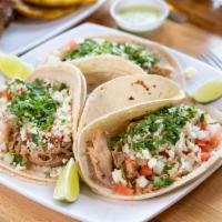 TUESDAY | TACO TUESDAY · THREE CHICKEN TACOS MADE TO ORDER TOPPED WITH FRESH TOMATOES, ONIONS, CILANTRO & QUESO FRESC...