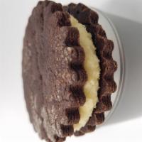 Flour Market Sweets · mayan chocolate shortbread with passionfruit buttercream