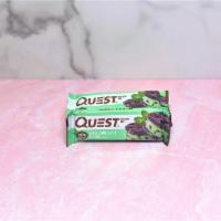 Quest Protein Bar Mint Chocolate Chunk · 20 grams of protein.