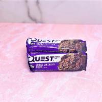 Quest Protein Bar Double Chocolate Chunk · 20 grams of protein.