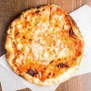 Barbeque Chicken Pizza · BBQ sauce, cheese, chicken, onions and spices.