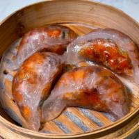  10. Steamed Roast Duck  Dumplings  · Filled dough.（4)