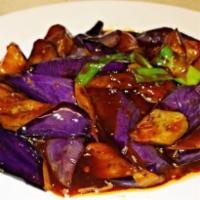 113. Eggplant with Spicy Garlic Sauce · 