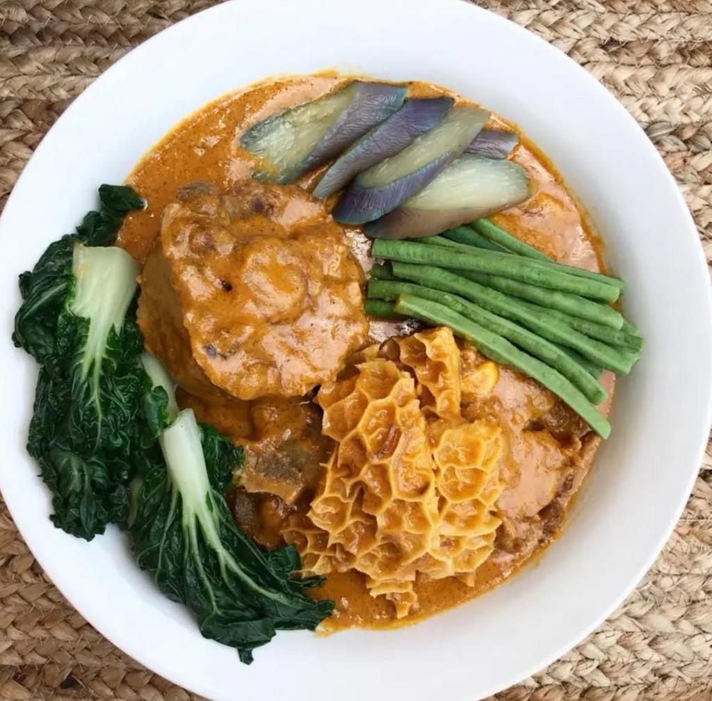Kare Kare · Large. Oxtail, tripe, peanut soup, and Asian vegetables.