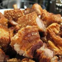 Lechon Kawali · Deep-fried pork belly.