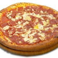Pepperoni Suicide Pizza · Massive, massive and massive amount of pepperoni.