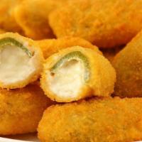 Jalapeño poppers · 6 pieces served with ranch