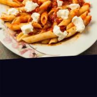 Baked Ziti Dinner · Marinara sauce served over penne, topped with ricotta and mozzarella. Served with hot fresh ...