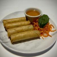 Egg Rolls Chicken  (4)	 · Homemade fresh daily, crispy egg roll stuffed with 
chicken and vegetable, glass noodle serv...