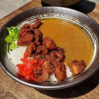 Chicken Karaage Curry · Crispy marinade chicken and Japanese curry.