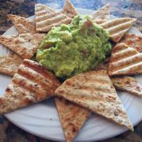 Homemade Guacamole · Served with toasted pita bread.