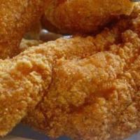2. Three Chicken Only · Deep fried protein.