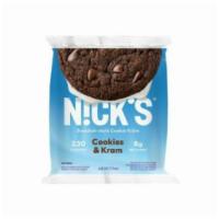 Nick's ice Cream Sandwich Cookies And Kram Kräm (6 Oz) · Our rich, creamy ice cream and big, Swedish bakery-style cookies will satisfy your sweet too...