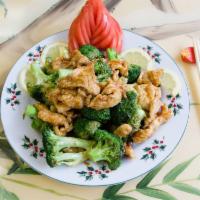 Chicken with Broccoli · With white or brown rice. 