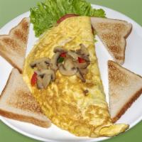 13 Omelet de champiñones · Mushrooms Omelet w/bread