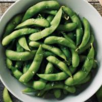 Steamed Edamame (shelled)  · Our infamous steamed shelled edamame.  Lightly salted 