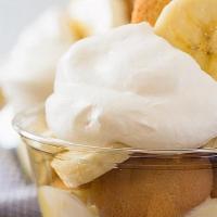 Banana Pudding · Made fresh, in-house, with layers of cookies (vanilla wafer and Chessmen cookies), sliced ba...