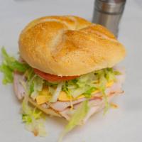 9. Turkey Sandwich · Includes free soda.
