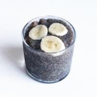 Banana Chia Pudding · Chia seeds soaked overnight in dairy-free milk and sweetened with raw cane sugar. Gluten-fre...