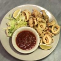 Fried Calamari · Comes with homemade marinara sauce.