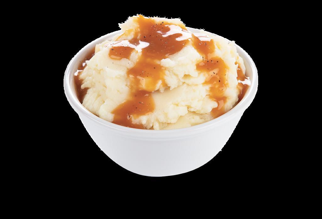 Mashed Potatoes & Gravy · For us, no meal is complete without Mashed Potatoes & Gravy. So, of course, we had to add it to our offerings. Our potatoes are light and fluffy, and our gravy is the secret that makes it magical.