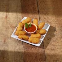 Mac and Cheese Bites · 10 pieces. Comes with smoked Gouda or pepper jack.