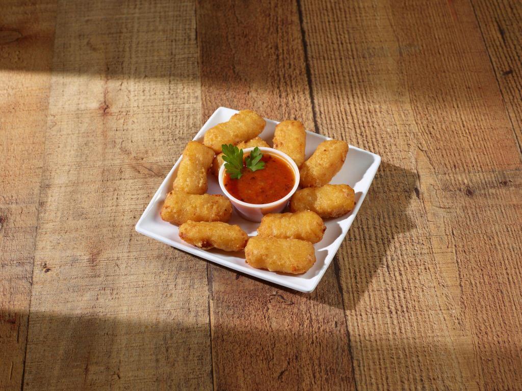 Mac and Cheese Bites · 10 pieces. Comes with smoked Gouda or pepper jack.
