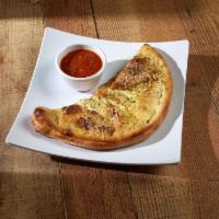 Calzone · Ricotta and mozzarella cheeses with your choice of 2 toppings.