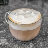 Cappuccino · Espresso, milk or milk alternative, foam.