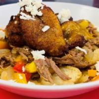 Arepa Bowl · Only at grandma's diner! Arepas line the base of a bowl and topped with your choice of meat,...