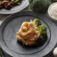 Coconut Shrimp Special · Deep fried jumbo shrimp with mayo and coconut sauce, served with steamed broccoli.
