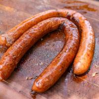 Sausage Link Plate · Slow-smoked sausage links.