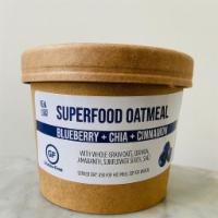 Oatmeal Superfood Blueberry · Blueberry, chia and cinnamon - ingredients: whole grain oats, quinoa, amaranth, blueberries,...