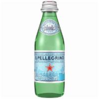 San Pellegrino Water · Sparkling natural mineral water. Glass  8.45 oz. bottle.