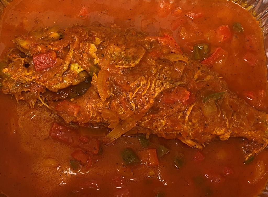 Snapper in Sauce / Largo Rojo en Salsa · Pargo rojo en salsa.