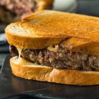 Grubbs Patty Melt · Melted Cheddar Cheese with caramelized onions on our 5 oz. homemade 100% beef burgers.