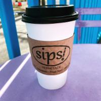 Hot Coffee · Regular size. Add esprwsso shot or milk for an additional charge.