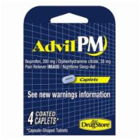 Advil PM 4 Count · Pain taking over your nighttime? Fight the strain of pain with Advil PM. It'll reduce your p...