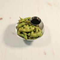Edamame · Steamed young soy bean. 