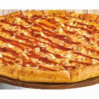 Buffalo Chicken Pizza · Spicy Buffalo sauce, 100% real cheese and premium chicken.
