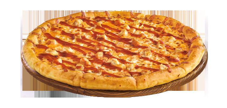 Buffalo Chicken Pizza · Spicy Buffalo sauce, 100% real cheese and premium chicken.