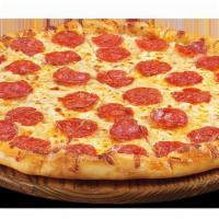 Zesty Pepperoni Pizza · Zesty ranch sauce, 100% real cheese and pepperoni.