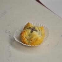 Pastry Bites · Purple yam and red bean filling, inside puff pastry shell.