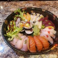 Sushi Tray $53 · 18 Pieces Chief’s Special Sushi Seletion
1* Green Dragon
1* Triple Colors Roll (Tuna,white F...
