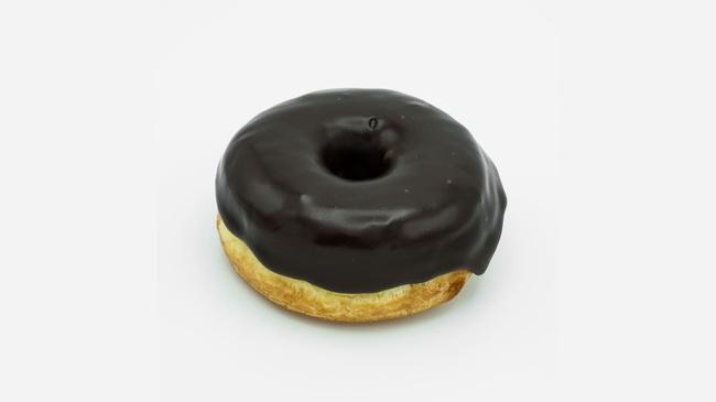 Vegan Chocolate Ring · Vegan raised yeast doughnut with chocolate frosting.