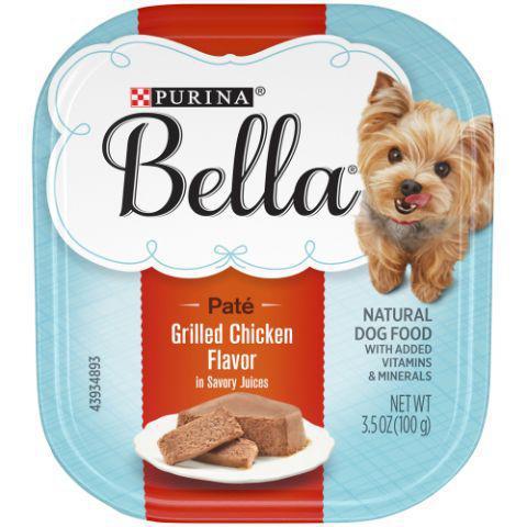 Bella Grilled Chicken Flavor in Savory Juices Wet Dog Food 3.5oz · Protein rich wet food formulated for small dogs. Blend of antioxidants to help support your small dog’s immune system and nutrient dense to help support the higher metabolism of small dogs.