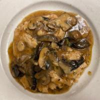 Polllo alla Marsala · Sauteed with mushrooms in a Marsala wine sauce.