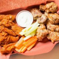 12 Pieces Wings  · Choice of 2 flavor.
